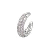 Wholesale Copper Goldplated Micropaved Colored Diamond Inlaid Zircon Ushape Nonpiercing Women's Ear Clips Jewelry