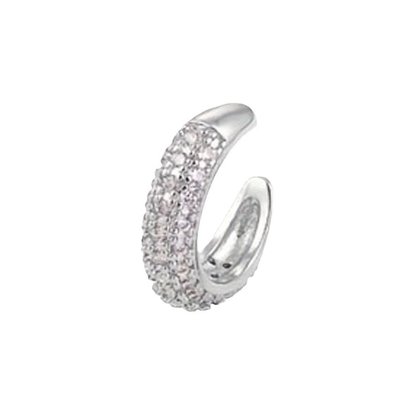 Wholesale Copper Goldplated Micropaved Colored Diamond Inlaid Zircon Ushape Nonpiercing Women's Ear Clips Jewelry