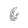 Wholesale Copper Goldplated Micropaved Colored Diamond Inlaid Zircon Ushape Nonpiercing Women's Ear Clips Jewelry