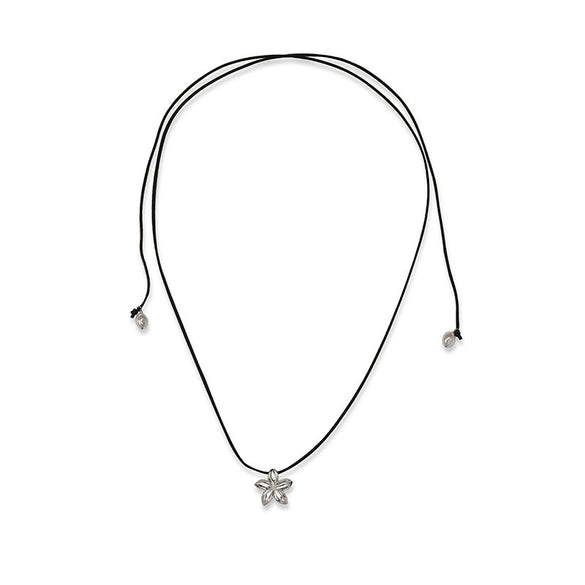 Wholesale Copper Goldplated Retro Flower Petal Pearl Necklace For Women