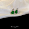 Wholesale Copper Gourd Shaped Zircon Inlaid Chinese Style Earrings