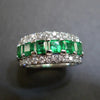Wholesale Copper Halfcircle Geometric Zircon Inlaid Hiphop Style Women's Ring