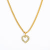 Wholesale Copper Hamsa Hand Love Heart Diamond Butterfly Tooth Big Sun Pendant Zircon Necklace With Geometric Pattern And Diamond Treatment