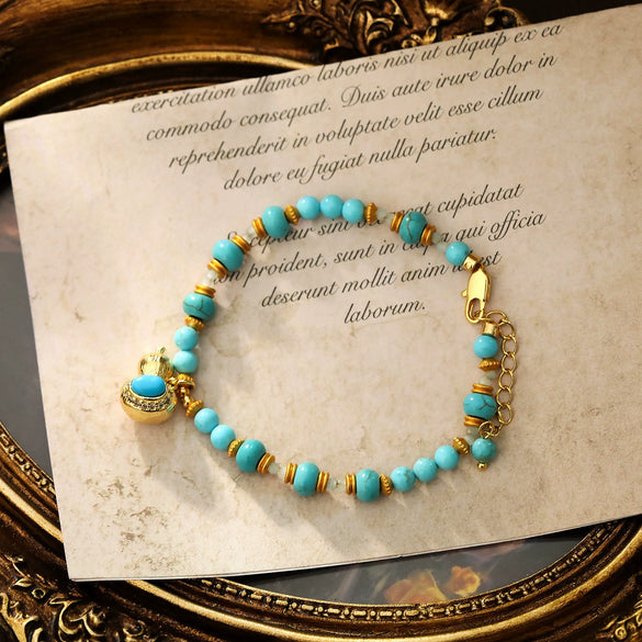 Wholesale Copper Handmade Geometric Beaded Bracelet For Women Electroplated