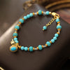 Wholesale Copper Handmade Geometric Beaded Bracelet For Women Electroplated