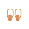 Wholesale Copper Handmade Geometric Circle Women's Safety Buckle Earrings