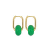 Wholesale Copper Handmade Geometric Circle Women's Safety Buckle Earrings