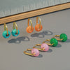 Wholesale Copper Handmade Geometric Circle Women's Safety Buckle Earrings