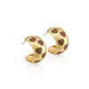 Wholesale Copper Handmade Geometric Vintage Red Oil Drop Earrings For Women