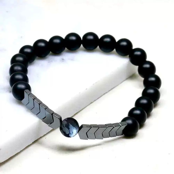 Wholesale Copper Handmade Simple Geometric Beaded Bracelet With Letters Numbers Text For Couples