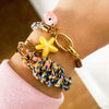Wholesale Copper Handwoven Colorful Rope Small Fish Star Geometric Pendant Bracelet Furnace Vacuum Plated