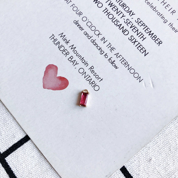 Wholesale Copper Hanging Crystal Geometric Square Pendant Jewelry Accessories With Red Copper Plated Zircon Inlay And Electroplating