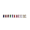 Wholesale Copper Hanging Crystal Geometric Square Pendant Jewelry Accessories With Red Copper Plated Zircon Inlay And Electroplating
