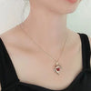 Wholesale Copper Heart Geometric Electroplating Snake Bone Chain Necklace For Women