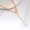 Wholesale Copper Heart Geometric Electroplating Snake Bone Chain Necklace For Women