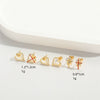 Wholesale Copper Heart Shape Electroplated Love Earrings For Women Jewelry