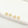 Wholesale Copper Heart Shape Electroplated Love Earrings For Women Jewelry