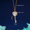 Wholesale Copper Heart Shape Zircon Pendant Necklace With Cross Chain And Electroplating For Women Light Luxury Style