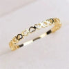 Wholesale Copper Heart Shaped Electroplated Ring And Bracelet Accessories For Female Students