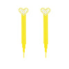 Wholesale Copper Heart Shaped Inlaid Zircon Earrings For Women
