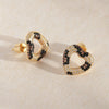 Wholesale Copper Heartshaped Earrings With Leopard And Snake Print Electroplated Fashionable For Women
