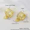 Wholesale Copper Heartshaped Electroplated Multilayered Wide Pendant Earrings For Women