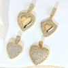 Wholesale Copper Heartshaped Micropaved Love Necklace Pendant For Women Jewelry Accessories