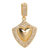 Wholesale Copper Heartshaped Micropaved Love Necklace Pendant For Women Jewelry Accessories