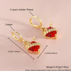 Wholesale Copper Heartshaped Sweet Retro Light Luxury Earrings For Women With Sacred Heart And Arrow Pattern