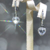 Wholesale Copper Heartshaped Zircon Earrings