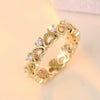 Wholesale Copper Heartshaped Zircon Women's Ring Jewelry