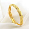 Wholesale Copper Hollow Opening Buckle Bracelet For Women With 18K Gold Plated Electroplating And Geometric Design