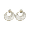 Wholesale Copper Hollowout Geometric Circle Earrings For Women