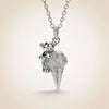 Wholesale Copper Ice Cream And Little Bear Shaped Pendant Necklace With Gold And Silver Twotone Electroplated Design For Women