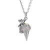 Wholesale Copper Ice Cream And Little Bear Shaped Pendant Necklace With Gold And Silver Twotone Electroplated Design For Women