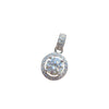 Wholesale Copper Imitation Moissanite Geometric Natural Style Electroplated Pendant Clavicle Necklace For Women