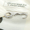 Wholesale Copper Inlaid Marquise Zircon Sweet Geometric Earrings For Women