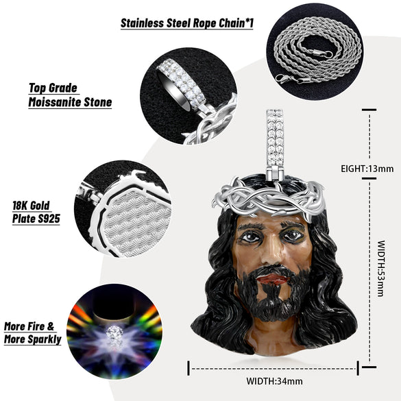 Wholesale Copper Inlaid Oil Drip Cartoon Character Pendant Necklace Retro Hip Hop Style Jewelry Accessories