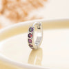 Wholesale Copper Inlaid Opal And Zircon Earrings For Girls With Sweet Style