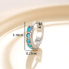 Wholesale Copper Inlaid Opal And Zircon Earrings For Girls With Sweet Style