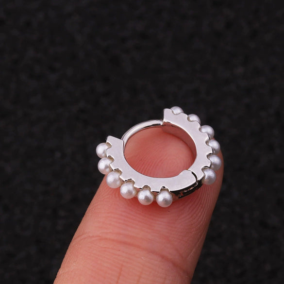 Wholesale Copper Inlaid Pearl Geometric Simple Style Women's Earrings