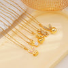 Wholesale Copper Inlaid Zircon Animal Rabbit Pendant Necklace Electroplated Light Luxury For Women