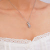Wholesale Copper Inlaid Zircon Animal Rabbit Pendant Necklace Electroplated Light Luxury For Women