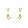 Wholesale Copper Inlaid Zircon Animal Zodiac Heart Shape Women's Earring Set
