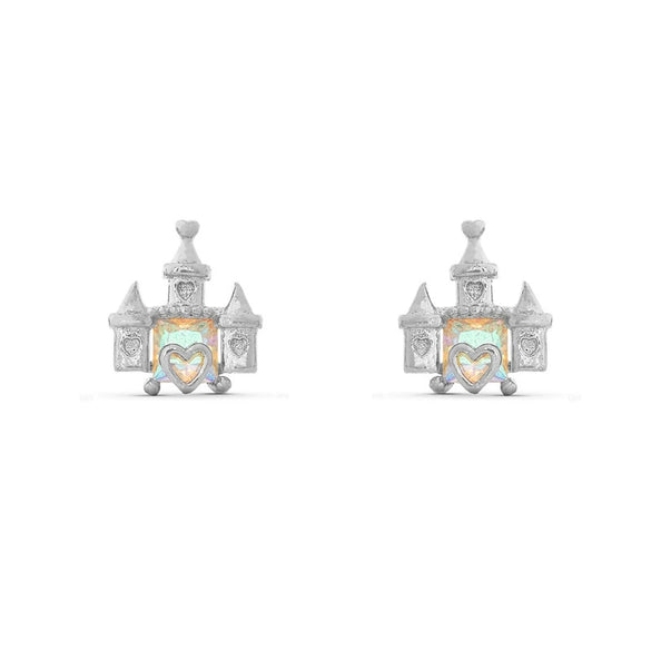 Wholesale Copper Inlaid Zircon Animal Zodiac Heart Shape Women's Earring Set