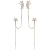Wholesale Copper Inlaid Zircon Flower Style Ear Clips For Women
