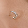 Wholesale Copper Inlaid Zircon Geometric C Shaped Ear Clips For Women Ins Style Without Pierced Ears