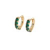 Wholesale Copper Inlaid Zircon Geometric Fashion Earring Buckles