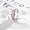 Wholesale Copper Inlaid Zircon Geometric Style Women's Earrings