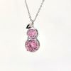 Wholesale Copper Inlaid Zircon Gourd Pendant Necklace Light Luxury Niche Design New Style Cold Style Clavicle Chain For Women